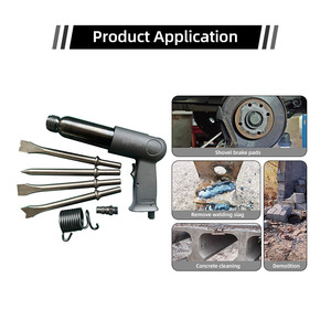 Tùy chỉnh 250 không khí dài thùng tác động búa xẻng thiết lập linh hoạt 4 bit khí nén sửa chữa xe đục công cụ - Product Image 4