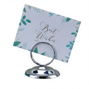 Metal Table Holder Paper <b>Note</b> Clips Memo Photo Holder Card Alligator Business Card Clip Desktop Display Clips - Product Image 1