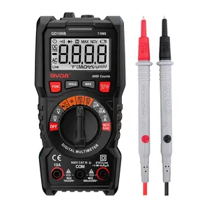 GVDA Professional True RMS Multimeter Digital Auto Range 600V 10A With 40M Ohms Capacitance Continuity Diode Test Battery Test