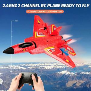 Avion télécommandé F22 Stunt Amphibious à aile fixe en mousse, planeur, chasseur, hélicoptère ultraléger, avions RC - Product Image 2