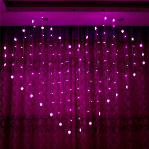 Saint Valentin Extérieur Intérieur Décor Noël Chaîne <span class=keywords><strong>Guirlande</strong></span> Papillon Design Rideau Lumière pour <span class=keywords><strong>Balcon</strong></span> Cour Jardin - Product Image 3