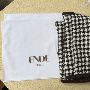Factory Wholesale Custom Logo High Quality Muslin <b>White</b> Cotton Full Covers Dust Packaging Bag Jewelry Gift Pouch - Product Image 3