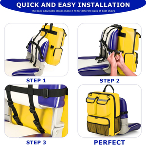 Organizador de Asiento de <span class=keywords><strong>Barco</strong></span>, Bolsa de Almacenamiento Colgante, Mochila para Traje de Baño, Accesorios de Navegación, Bolsa de Transporte Impermeable para Asiento Trasero de <span class=keywords><strong>Barco</strong></span> - Product Image 6