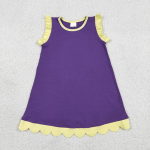 เด็กผู้หญิง เด็กเล็ก เดรสแขนกุด ความยาวระดับเข่า เสื้อผ้าฝ้าย - Product Image 4