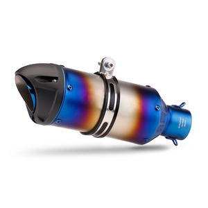 Silencieux d'échappement moto 51mm, tuyau d'échappement pour projets de modification, compatible MSX125 CBR125R <span class=keywords><strong>CB125R</strong></span> NVX155 PCX150 ZX25RR RS125 R15 - Product Image 1