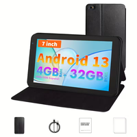 Tablettes M7-P7 7 pouces IPS Android 13 RAM 2 Go ROM 32 Go Tablettes d'apprentissage pour enfants Logiciels pour jeux éducatifs Tablette PC pour enfants