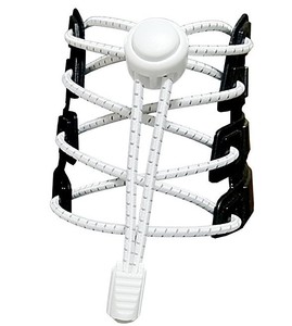 เชือกรองเท้าแบบยืดหยุ่นทรงกลมแบบไม่ต้องผูก พร้อมตัวล็อคแบบกด สะท้อนแสง - Product Image 1