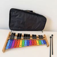27 Keys Glockenspiel Xylophone Full Size 27 Note Colorful Wood Keys Educational for Adults & Kids