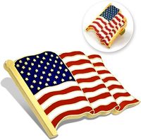 Promotionnel personnalisé faire des épingles de drapeau d'état américain USA Floride Californie CO Alaska 50 état émail broche United stats carte d'état broche