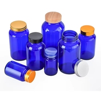 Fabricant digne de confiance 60ml à 500ml Bouteille d'emballage à large bouche Bouteille de capsule Bouteilles de pilules en verre avec bouchons CRC
