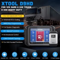 2025 XTOOL D9HD D9 hd 12V Car Heavy Duty Truck Diagnostic Tool All System Diagnose 24V Truck Scanner ECU Coding Key Programming