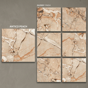Gray Slate Natural Stone Look Glazed Porcelain Floor Tiles Premium Indoor Flooring 32x32 Inch - Product Image 3