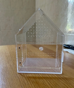 <span class=keywords><strong>Cage</strong></span> pour petits animaux de compagnie moderne, transparente, personnalisée, en acrylique, autoportante, avec ouverture frontale - Product Image 3