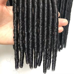 Pelo de ganchillo postizo estilo Afro, postizo de pelo sintético liso, postizos lisos, sedosos, postizos - Product Image 4