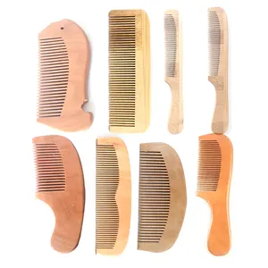 small black folding scalp message afro coconut cedar sweater wooden wood bear comb bamboo nylon comb