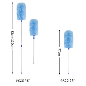 <span class=keywords><strong>Plumeau</strong></span> en laine d'agneau avec manche extensible - Tête de <span class=keywords><strong>plumeau</strong></span> antistatique en fourrure pour nettoyer les ventilateurs de plafond, les meubles NO.9823 - Product Image 2