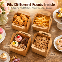 Boîtes cadeaux portables écologiques en kraft, 4 couleurs, vierges, à personnaliser, pour pâtisseries, cupcakes, sandwichs, dragées de mariage et fêtes