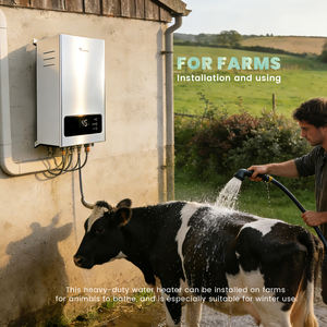 Pemanas Air Listrik Tanpa Tangki 240V 18kW Daya Besar untuk Pasokan Air Panas Seluruh Rumah - Product Image 4