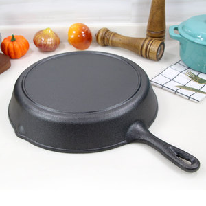 Sartén de <span class=keywords><strong>Hierro</strong></span> Fundido Precurada <span class=keywords><strong>con</strong></span> Asa Auxiliar, Sartén Antiadherente de Alta Resistencia - Product Image 4
