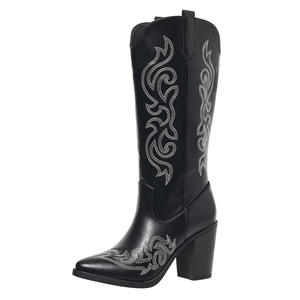 أحذية نسائية طويلة للخريف والشتاء بكعب عالي من تصميم المصممين، بيع مباشر من المصنع بالجملة - Product Image 4