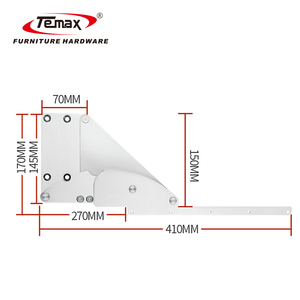 Temax Heavy Duty Drop-Down cerniera con 40kg di carico <span class=keywords><strong>per</strong></span> mobili armadi DB5017T - Product Image 2