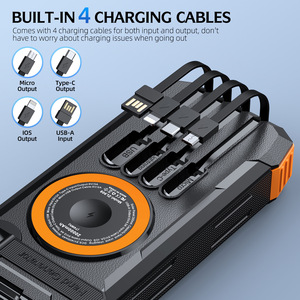 Power Bank Solare Wireless con Ricarica Super Veloce 22.5W, Batteria al Litio Polimero 20000mAh, Grande Capacità per Uso Esterno - Product Image 4