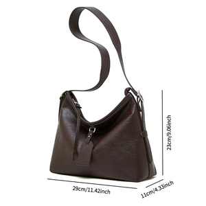 Fabricant Original Haut de Gamme Personnalisé Vintage Cuir Véritable Sac d'Épaule pour Femme Sac Messenger de Luxe Designer - Product Image 3
