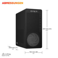 Nieuwe Gaming en Design Desktopcomputer HP Omen 11 Desktopcomputer