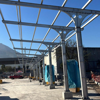Structure de carport solaire en acier au carbone à colonne unique, personnalisable, de haute qualité, vente en gros usine