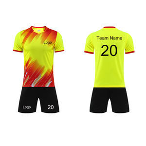 Ensemble de maillots de football personnalisés, uniforme de football, vêtements de sport respirants et à séchage rapide pour l'été, avec shorts pour unisexe - Product Image 3