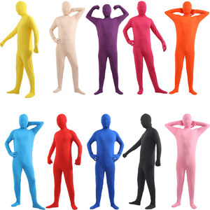 Traje de Demonio Negro Elástico de Cuerpo Entero Unisex, Disfraz Invisible para Adultos de Poliéster para TV y Cine, para Halloween - Product Image 4