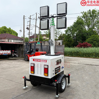Direkt vom Hersteller: 7M 9M Anhänger-Typ LED Mobiler Lichtmast mit Generator HMF968L