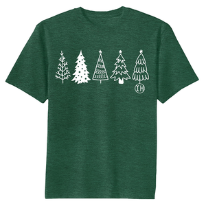 Designer Merry Christmas <strong>Men</strong> Casual Short Sleeve Cotton <strong>Shirts</strong> Fashion <strong>Xmas</strong> Trees Printed Crew Neck Cozy <strong>T</strong>-<strong>shirt</strong> - Product Image 4