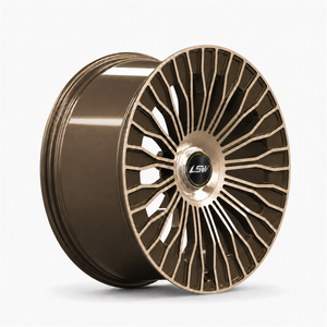 Jantes en alliage forgé sur mesure LS8044, 18-26 pouces, jantes concaves profondes, 5x112 5x120 6x139.7, jantes de voiture noires usinées - Product Image 6