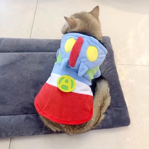 ชุดคอสตูมแปลงร่างสัตว์เลี้ยงแบบสบายๆ ลายซูเปอร์แมนไข่เค็ม สำหรับสุนัขพันธุ์เท็ดดี้ บิชอง คอร์กี้ โกลเด้น รีทรีฟเวอร์ และสุนัขพันธุ์ใหญ่ สำหรับฤดูหนาว - Product Image 3