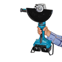 Meuleuse d'angle professionnelle sans fil 36V, 230 mm (9 pouces), robuste, pour la découpe et le meulage, avec interrupteur coulissant et frein de sécurité