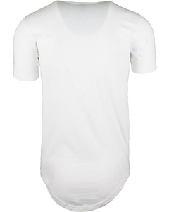 <span class=keywords><strong>Camisetas</strong></span> Personalizadas de Corte Largo, <span class=keywords><strong>Camisetas</strong></span> Lisas 100% Algodón, Manga Corta, Camiseta Hip Hop para Hombre - Product Image 3