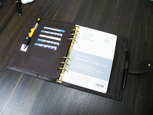 Luxe A6A5 cahier à feuilles mobiles en cuir exquis reliure artistique portefeuille imprimé <span class=keywords><strong>Journal</strong></span> - Product Image 6