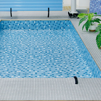 Revestimiento Flexible de PVC para Piscinas, Anti-algas, Anti-moho, Fácil de Limpiar, Múltiples Colores y Grosores Opcionales, para Piscinas Interiores y Exteriores