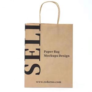 Bolsa de Regalo de Papel Kraft Impresa Personalizada, Diseño Único con Impresión a la Moda para Uso Individual - Product Image 2