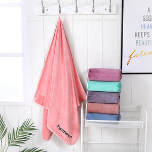 จินอาโอยาวยารักษาความสะอาดผ้าขนหนูอาบน้ำ 35x75 ซม. ผ้าขนหนูใยโพลีเอสเตอร์แห้งเร็วสำหรับผู้ใหญ่ใช้ในครัวเรือน - Product Image 3