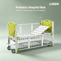 Kinder-Intensivpflegebett Manuelles Metall-Patientenpflegebett mit 2-in-1-Funktion für Kinderkrankenhäuser CE ISO Zertifiziert 1