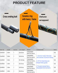 Canna da Pesca in Grafite con Portamulinello per Pesca in Piedi - Product Image 2