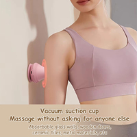 Masseur à vibration portable à compression thermique avec logo personnalisé, en silicone à adsorption, pour le dos, les épaules, les fesses et les pieds