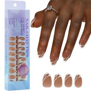 Réutiliser seulement French Gel X Tips Press On <span class=keywords><strong>Fake</strong></span> Nails 300pcs Short Square Almond Design X Coat Tips Nails Full Cover French Nail Tips - Product Image 4