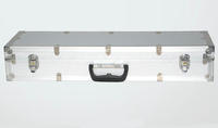 Valises de transport professionnelles OEM personnalisées en aluminium rigide avec doublure en ABS et MDF, mousse prédécoupée, logo personnalisé, taille personnalisée