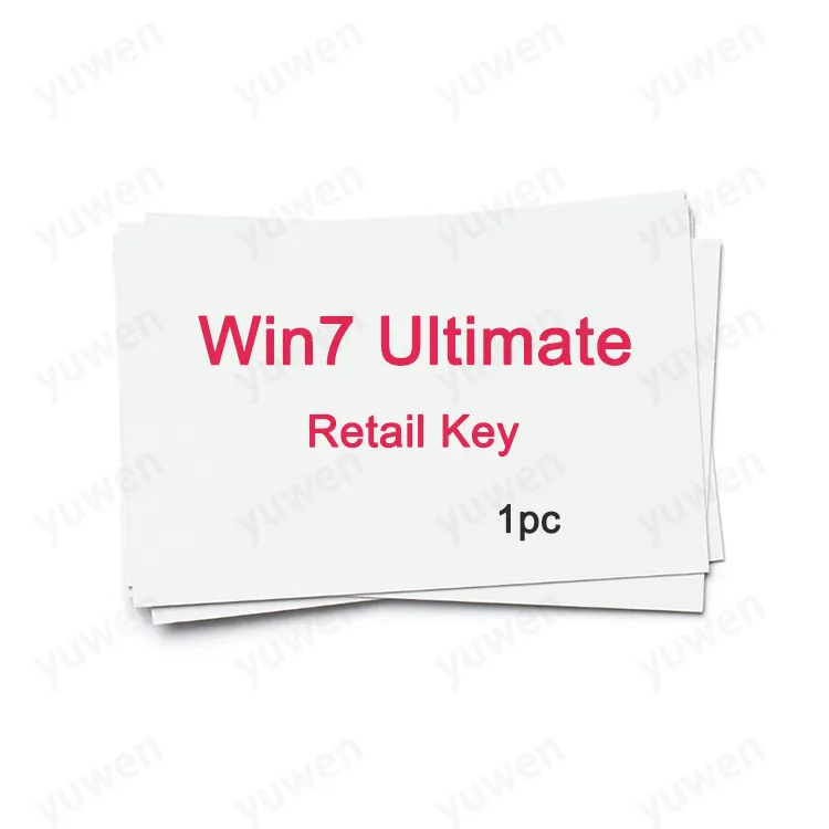 卸売Win7Ultimateリテールキー100% オンラインアクティベーションWin7 UltimatekeyコードライフタイムWin7 Ultimateelライセンスキー