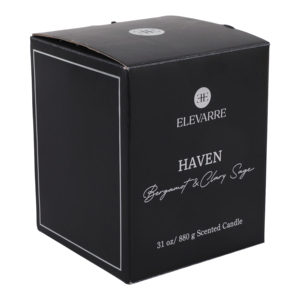Candela Profumata ELEVARRE Haven 31oz al Bergamotto e Salvia Sclarea in Barattolo - Product Image 6