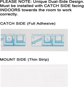Pièges à mouches pour fenêtres d'intérieur, bandes adhésives en papier, piège à mouches pour fenêtres transparentes pour la maison, piège à mouches domestiques, pièges à coccinelles - Product Image 2