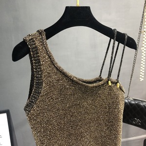 Top <span class=keywords><strong>de</strong></span> mujer <span class=keywords><strong>de</strong></span> punto con lentejuelas y espalda descubierta con <span class=keywords><strong>tirantes</strong></span> - Product Image 2